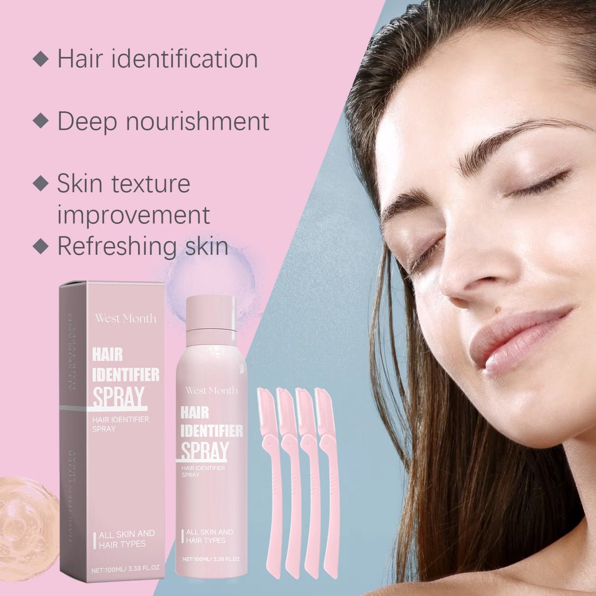 Hair identifier spray meilury